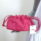 Mansur Gavriel Bloom Mini Crossbody Bag Dolly Pink Leather Clutch NEW