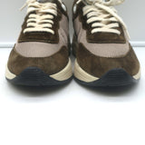 Golden Goose Running Sole sneakers in brown suede and mesh, authentic pre-owned, gently worn