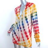 The Elder Statesman Tie Dye Cashmere Cardigan Size Extra Small V-Neck Sweater