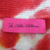 The Elder Statesman Tie Dye Cashmere Cardigan Size Extra Small V-Neck Sweater