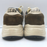 Authentic pre-owned Golden Goose Running Sole sneakers in brown suede and mesh, size 38