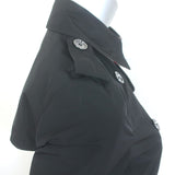 Burberry Brit Buckingham Packable Trench Coat Black Size US 4 Belted Jacket