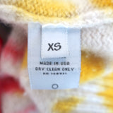 The Elder Statesman Tie Dye Cashmere Cardigan Size Extra Small V-Neck Sweater