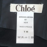 Vintage Chloe Phoebe Philo Smocked Slinky Jersey Halter Dress Black Size Medium