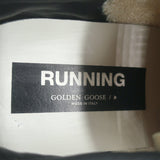 Golden Goose running sole sneakers in brown suede and mesh, authentic pre-owned women's size 38