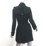 Burberry Brit Buckingham Packable Trench Coat Black Size US 4 Belted Jacket