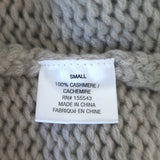 Sablyn Shay Cashmere Cropped Turtleneck Sweater Light Taupe Size Small