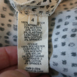 L'Agence Sleeveless Pleated Maxi Dress Ivory Dot Print Size 4