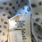 L'Agence Sleeveless Pleated Maxi Dress Ivory Dot Print Size 4