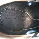 Y-3 Yohji Yamamoto x Adidas High Top Wedge Sneakers Black Leather Size UK 6 US 8