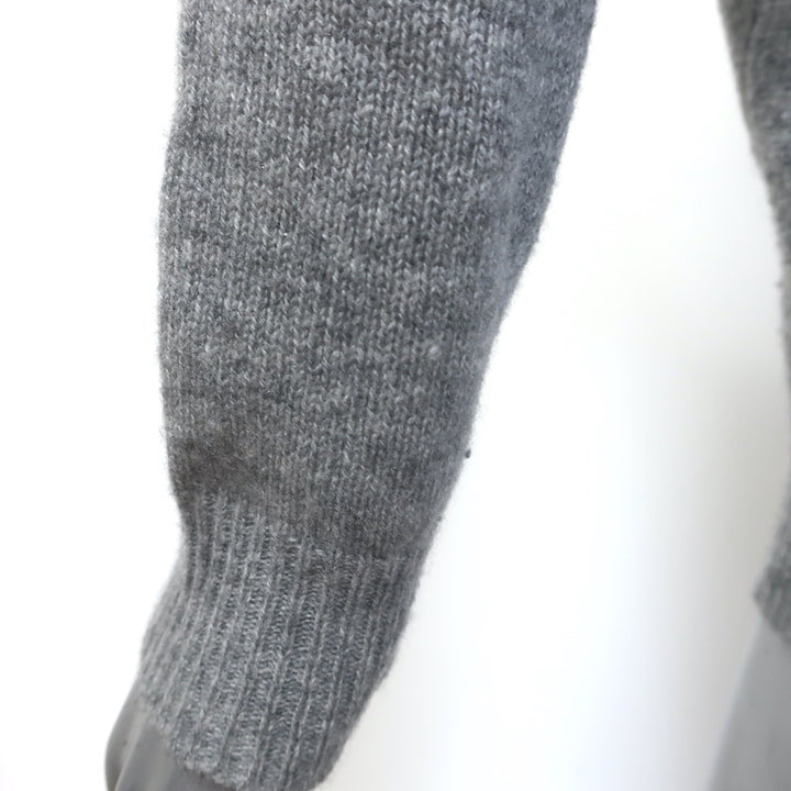 Theory Adrianna Cashmere V-Neck Sweater Heather Gray Size Petite