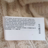 Theory Sculpted Turtleneck Sweater Cream Felted Wool-Cashmere Size Small