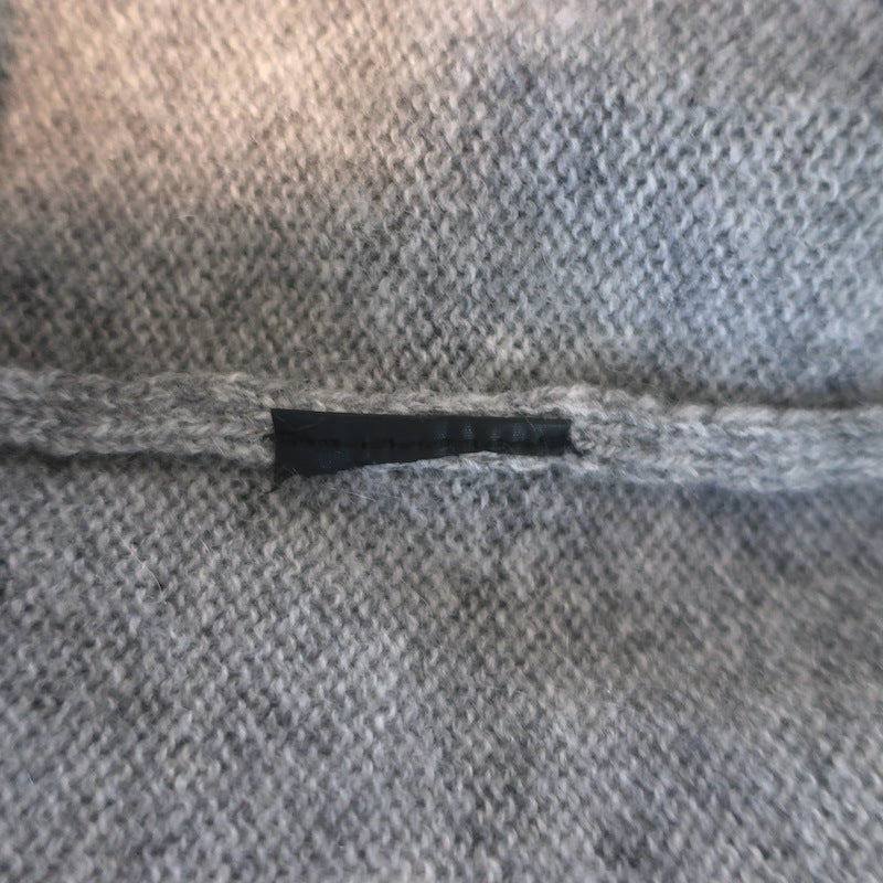 Theory Adrianna Cashmere V-Neck Sweater Heather Gray Size Petite