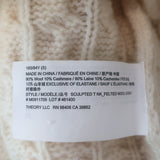 Theory Sculpted Turtleneck Sweater Cream Felted Wool-Cashmere Size Small