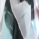 Alexander McQueen Jaguar Print Large Scarf Multicolor Silk Chiffon 50" X 52"