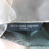 Alexander McQueen Jaguar Print Large Scarf Multicolor Silk Chiffon 50" X 52"