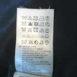 Sandro Shearling-Collar Pea Coat Black Wool Size 38 Double Breasted Jacket