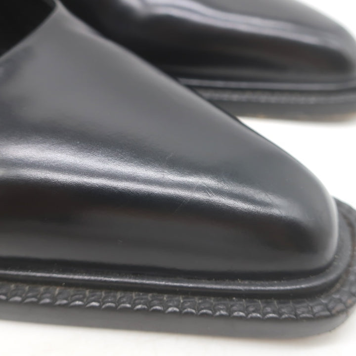 Vintage Prada Ankle Strap Spazzolato Leather Pumps Black Size 38