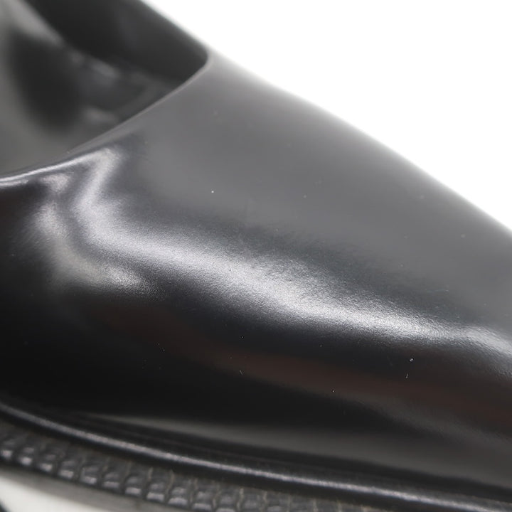 Vintage Prada Ankle Strap Spazzolato Leather Pumps Black Size 38