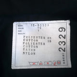 Sacai Drawstring Hem Shirt Navy Lace-Trim Cotton Size 1 Long Sleeve Top