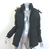 Canada Goose Chelsea Fur-Trim Down Parka Black Size Small Hooded Puffer Jacket