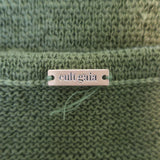 Cult Gaia Cameron Knotted Cutout Knit Midi Dress Olive Size Small