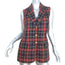 Vintage Moschino Cheap and Chic Tartan Plaid Vest Red/Navy Size 42