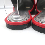 Givenchy Rivington slingback flat mules in red quilted leather, authentic pre-owned luxury, gently worn