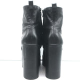 Robert Clergerie Bisouto Platform Wedge Ankle Boots Black Leather Size 38.5