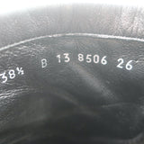 Robert Clergerie Bisouto Platform Wedge Ankle Boots Black Leather Size 38.5