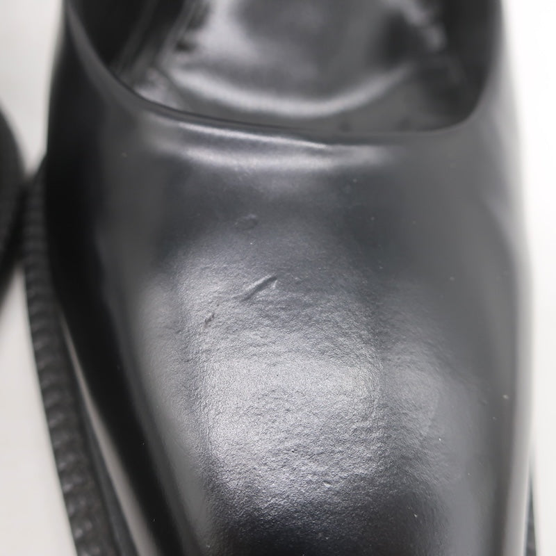 Vintage Prada Ankle Strap Spazzolato Leather Pumps Black Size 38