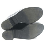 Robert Clergerie Bisouto Platform Wedge Ankle Boots Black Leather Size 38.5