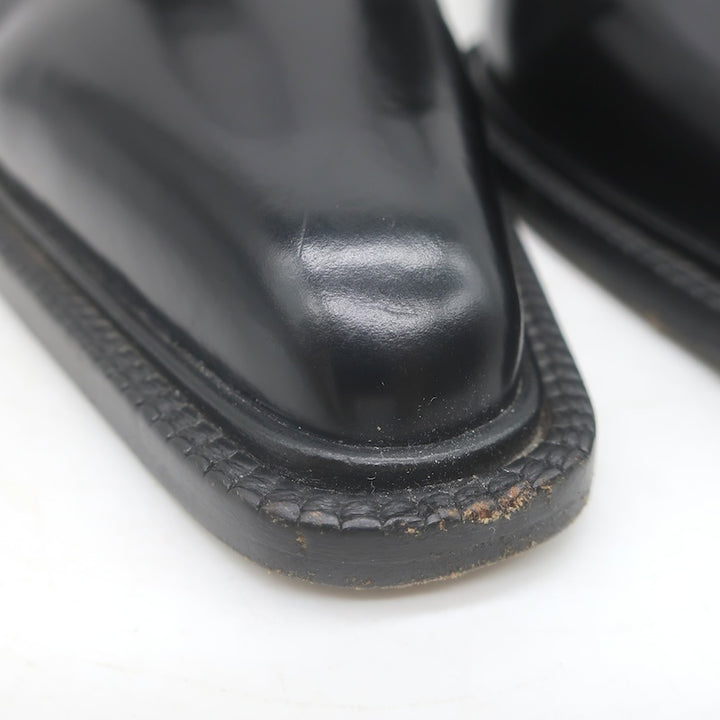 Vintage Prada Ankle Strap Spazzolato Leather Pumps Black Size 38