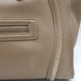 Celine Mini Luggage Tote Taupe Leather