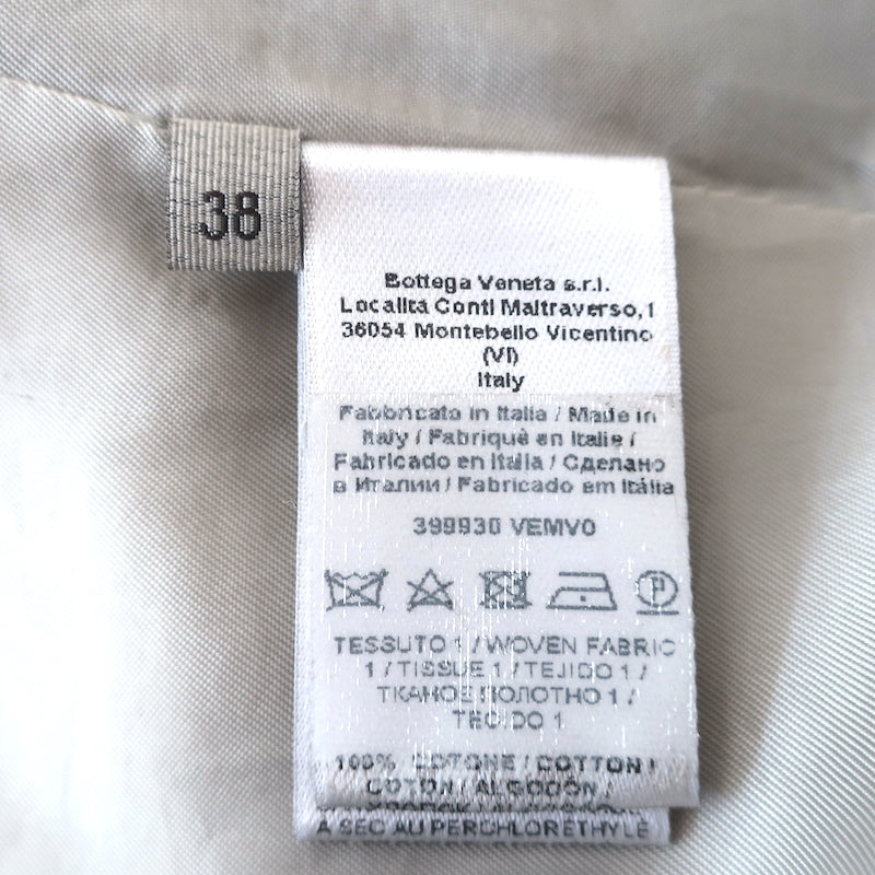 Bottega Veneta Blazer Brown Printed Cotton Size 38 Two-Button Jacket NEW