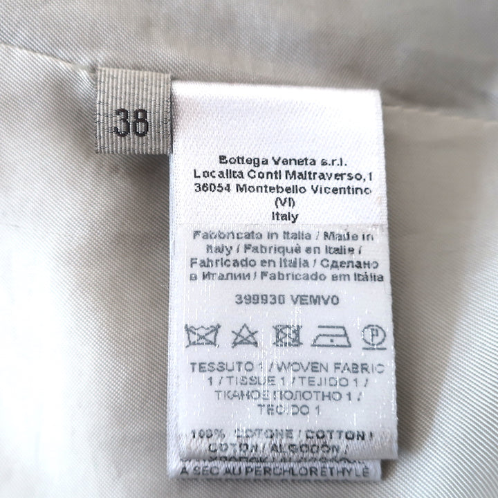 Bottega Veneta Blazer Brown Printed Cotton Size 38 Two-Button Jacket NEW