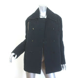 Plein Sud Dot-Embroidered Double Breasted Padded Coat Black