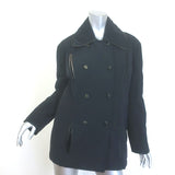 Plein Sud Dot-Embroidered Double Breasted Padded Coat Black
