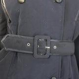 Plein Sud Dot-Embroidered Double Breasted Padded Coat Black