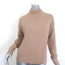 Theory Whipstitch Cashmere Turtleneck Sweater Camel Size Small