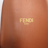 Fendi FF Feel raffia slide sandals in natural brown, pre-owned authentic luxury (size 39)