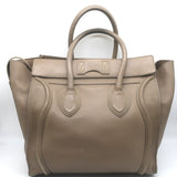 Celine Mini Luggage Tote Taupe Leather
