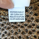 St. John Sport by Marie Gray Sweater Gold Metallic Mesh Knit Size Medium