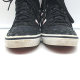 Adidas High Top Wedge Sneakers Black Leopard Print Canvas Size 7