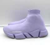 Balenciaga Speed 2.0 Sock Sneakers Lilac Stretch Knit Size 9