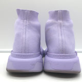 Balenciaga Speed 2.0 Sock Sneakers Lilac Stretch Knit Size 9
