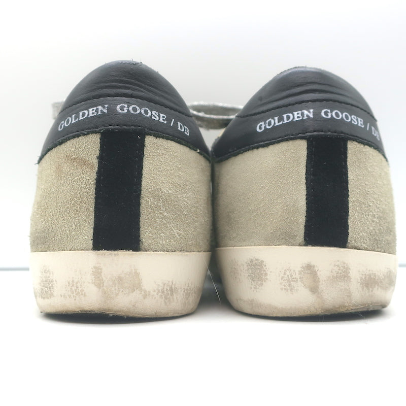 Golden Goose Superstar Sneakers Pink Zebra Print Pony Hair &amp; Taupe Suede Size 38