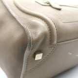 Celine Mini Luggage Tote Taupe Leather