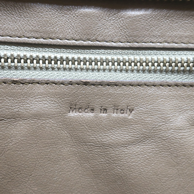 Celine Mini Luggage Tote Taupe Leather