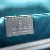 Gucci Ophidia Small Chain Strap Shoulder Bag Red Suede & Black Patent Leather